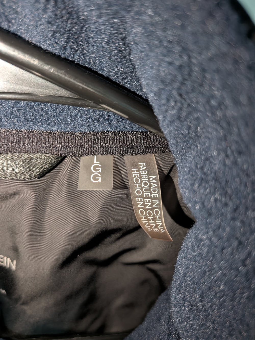 Calvin Klein Navy and Black Hybrid Performance Jacket - Picture 3 of 14